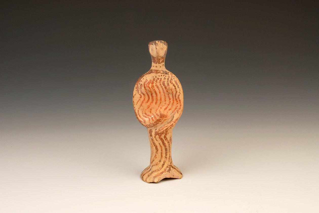 एक महिला का चित्र, c.1400-1370 ईसा पूर्व टेराकोटा द्वारा Mycenaean