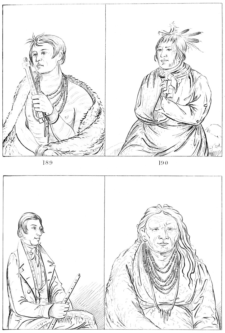 पोटोवाटॉमीज़ और काकासियास, 1841। द्वारा मायर्स एंड को
