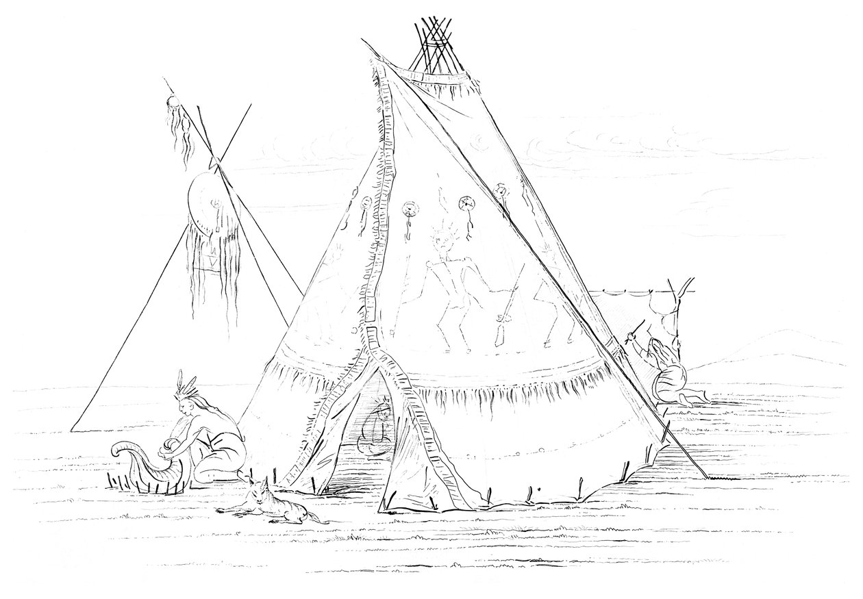 टेपी, 1841। द्वारा मायर्स एंड को