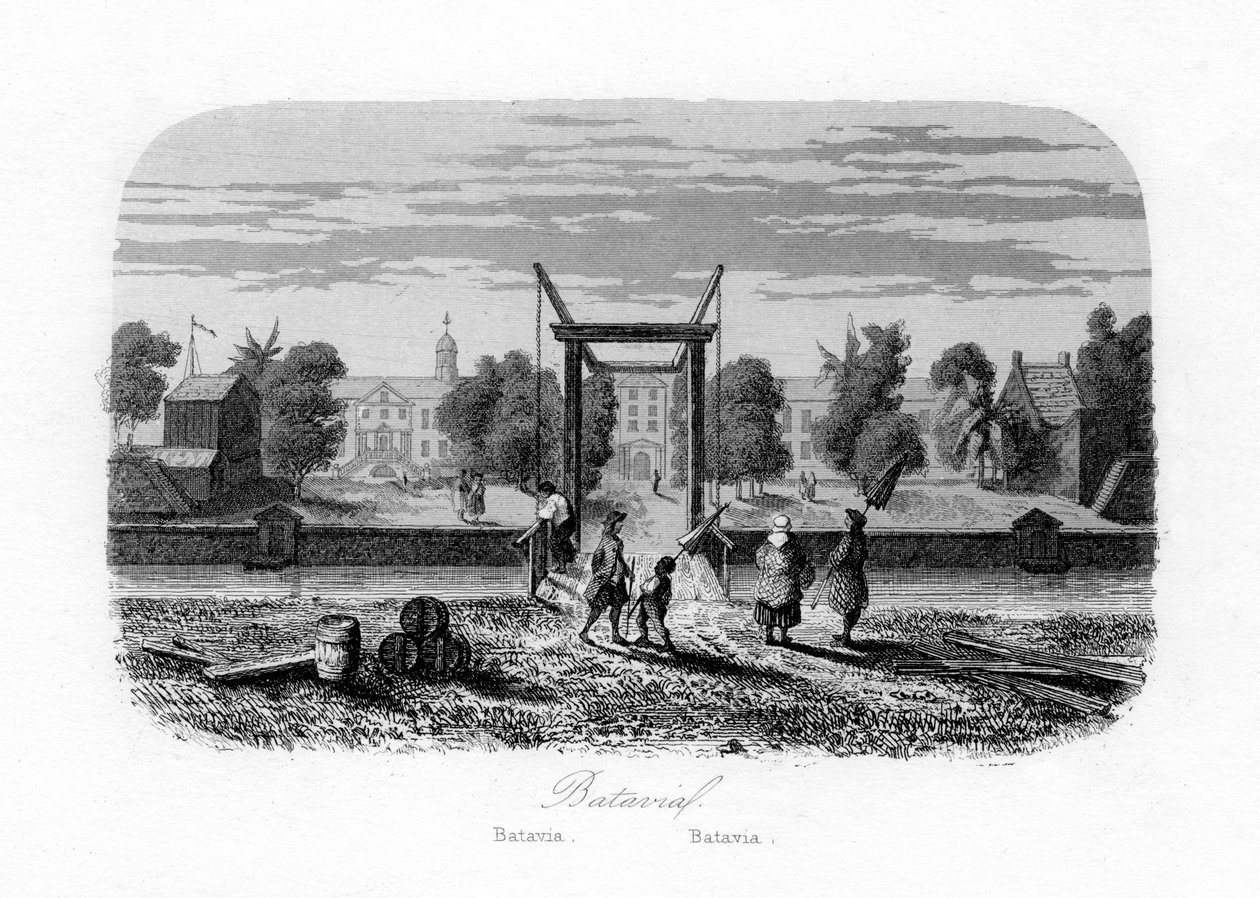 बटाविया जकार्ता, इंडोनेशिया, c1840। द्वारा एन