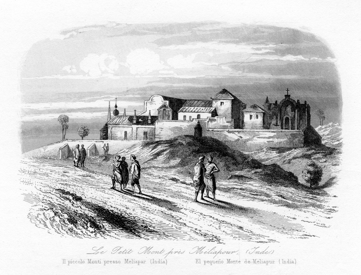 Meliapur, भारत के पास छोटा माउंट, c1840। द्वारा एन