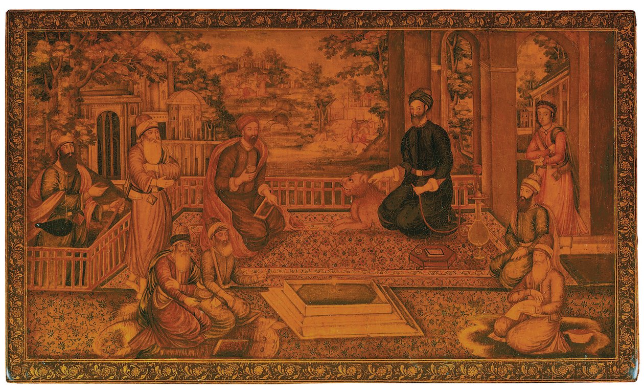 कजर मिरर केस, c.1840 द्वारा नजफ अली