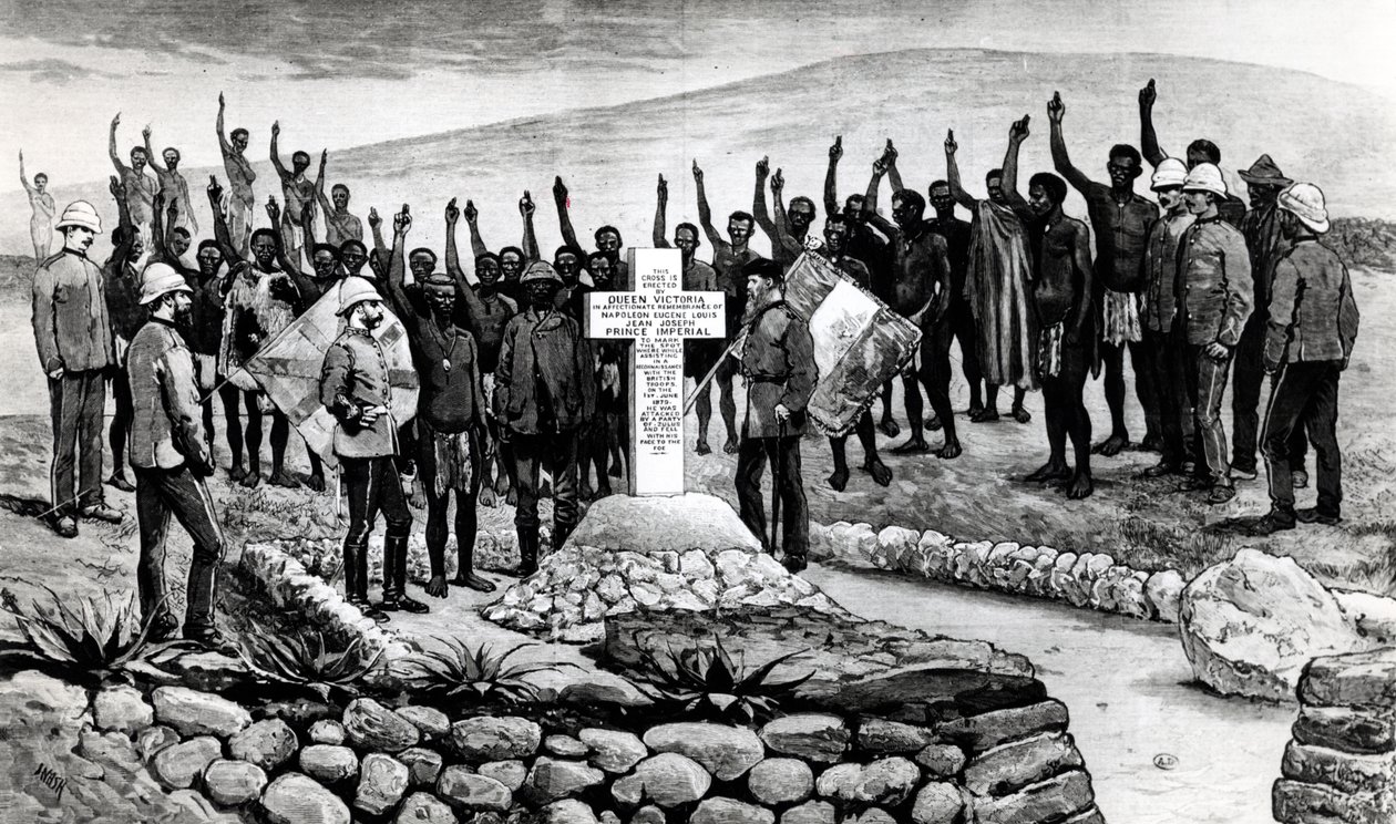 जूलैंड में प्रिंस इंपीरियल के लिए स्मारक, ग्राफिक पत्रिका से चित्रण, 1880 द्वारा नैश