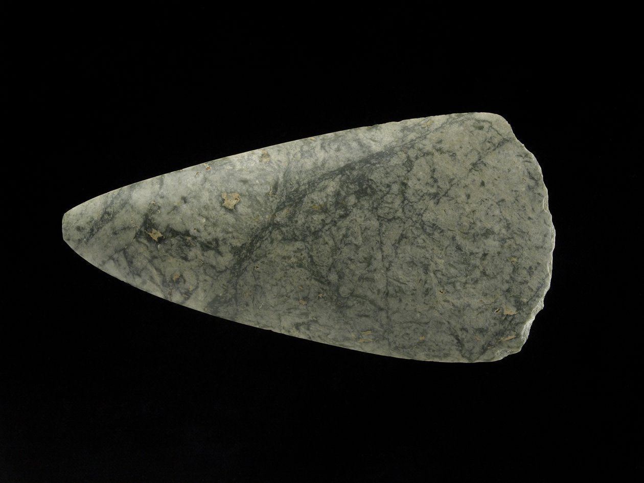 जेडाइट कुल्हाड़ी, नवपाषाण काल (मध्य यूरोप), c.5500-c.1800 ईसा पूर्व (जेडीइट) द्वारा निओलिथिक