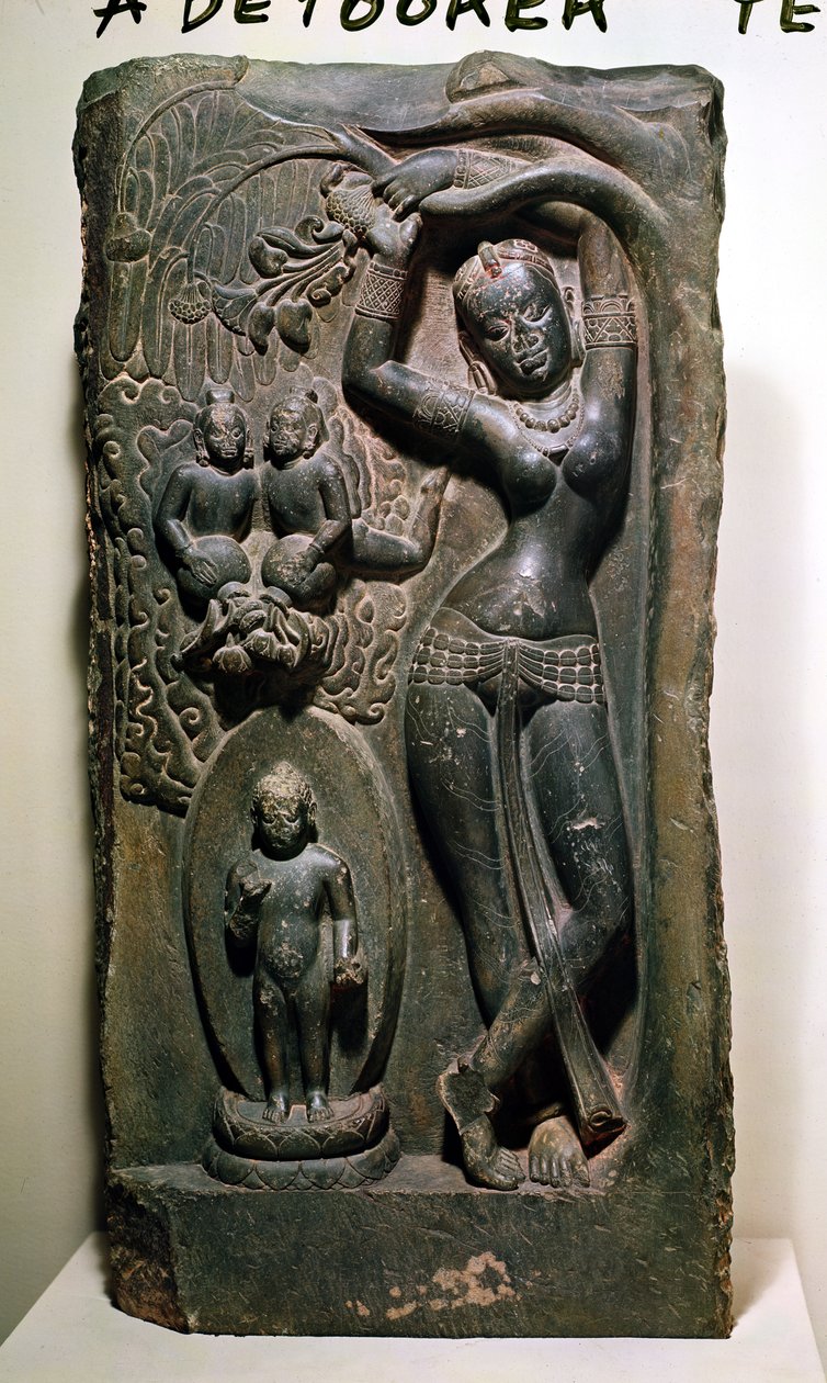 भविष्य की बुद्ध को जन्म देने वाली महारानी माया (चूना पत्थर) द्वारा नेपाली स्कूल