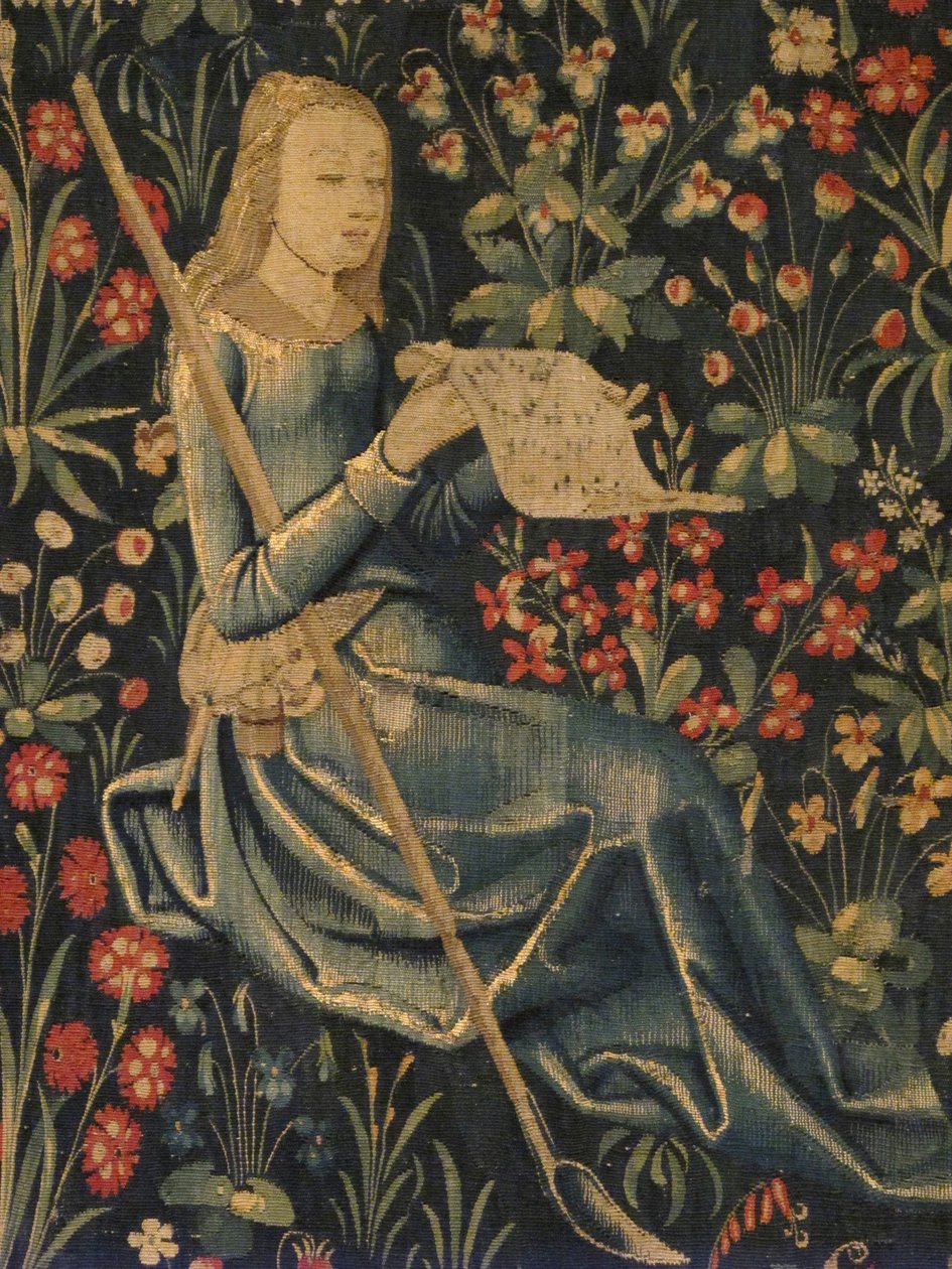 चरवाहा गायन, c.1500-30 (ऊन और रेशम) द्वारा नीदरलैंड के स्कूल