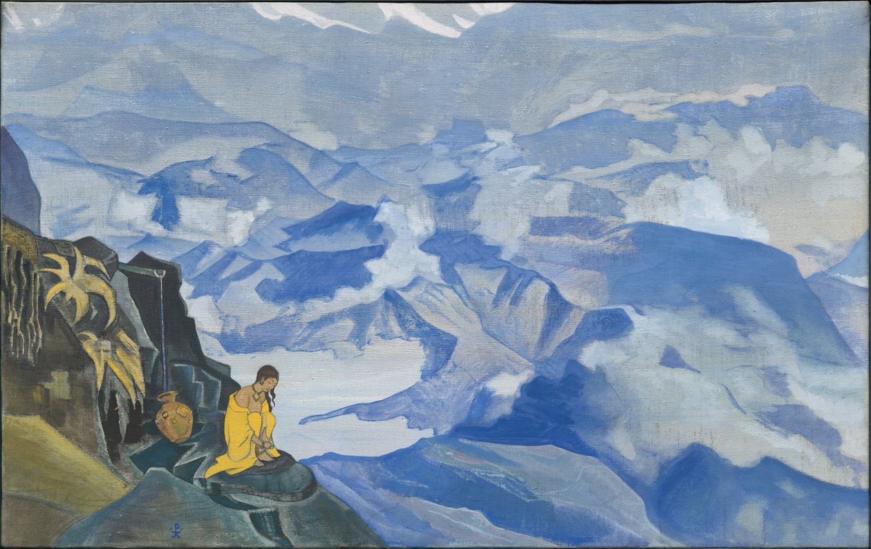 ड्रॉप ऑफ़ लाइफ, "सिक्किम" श्रृंखला, 1924 द्वारा निकोलस रोएरिच