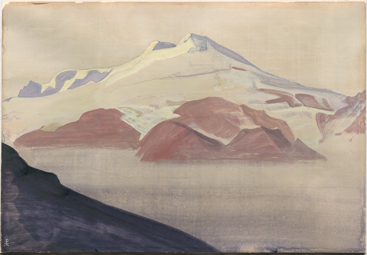 एल्ब्रस, काकेशस, एल्बम पत्ती, 1933 द्वारा निकोलस रोएरिच