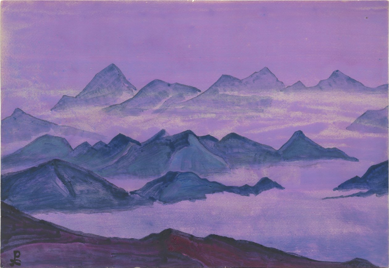 हिमालय। एल्बम का पत्ता, 1934 द्वारा निकोलस रोएरिच