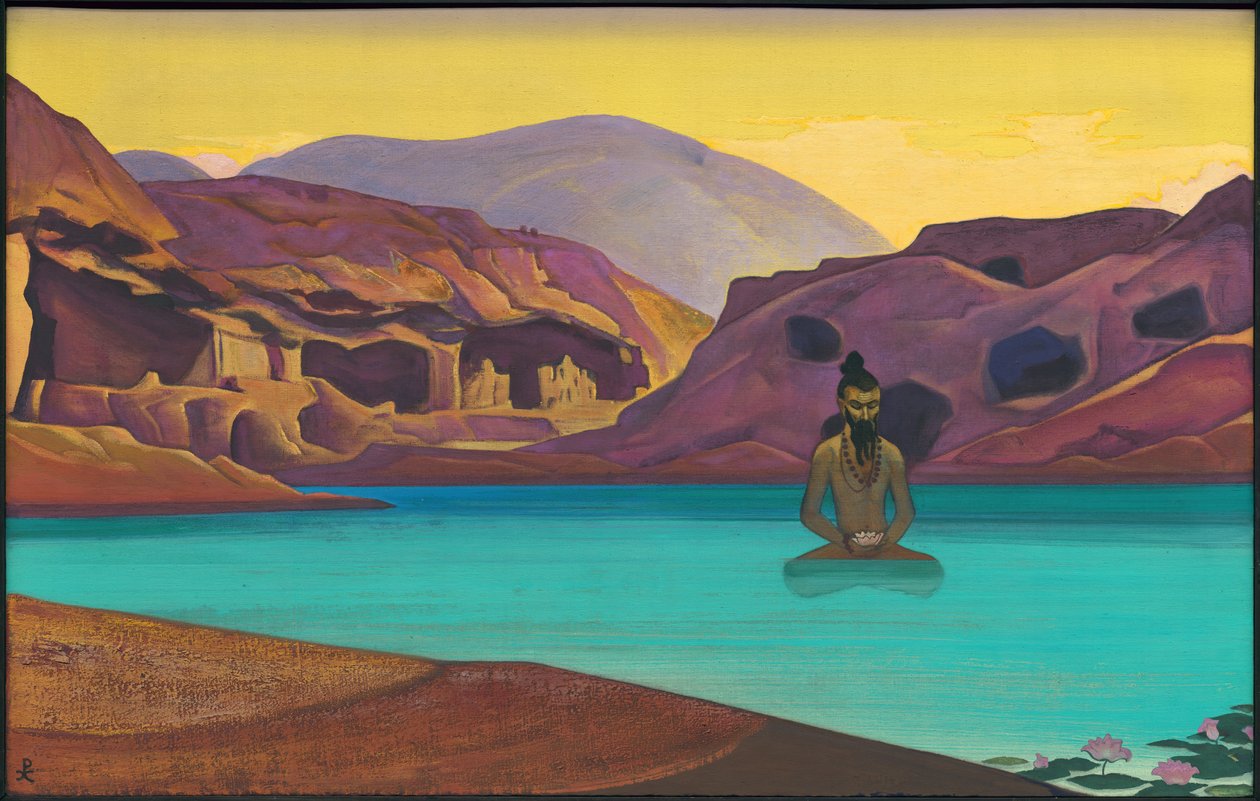 लोटस, 1933 द्वारा निकोलस रोएरिच