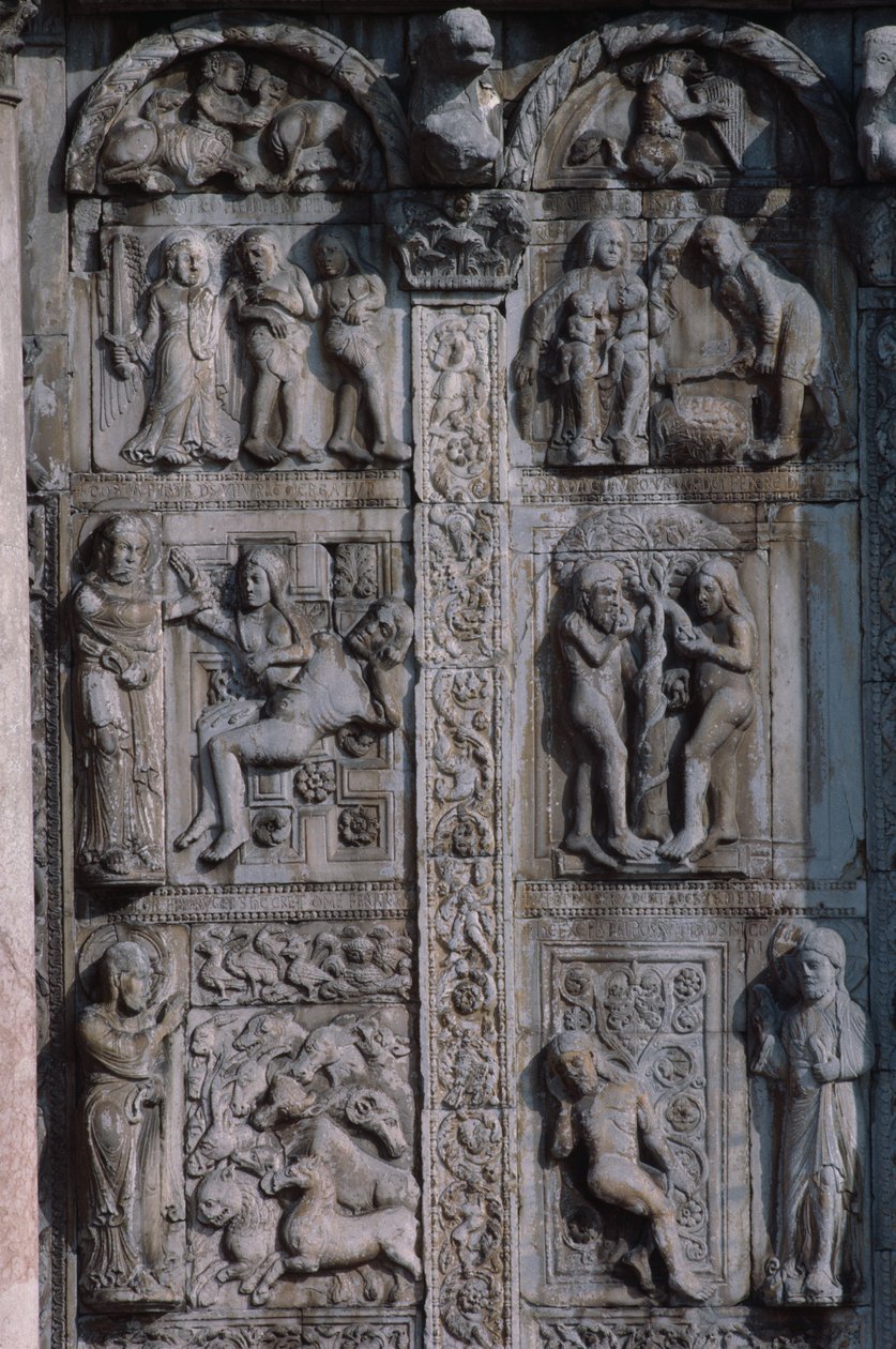 पश्चिम पोर्च के दक्षिण की ओर से विस्तार, सी। 1120-38 (136521 और 136522 देखें) द्वारा Nicholaus