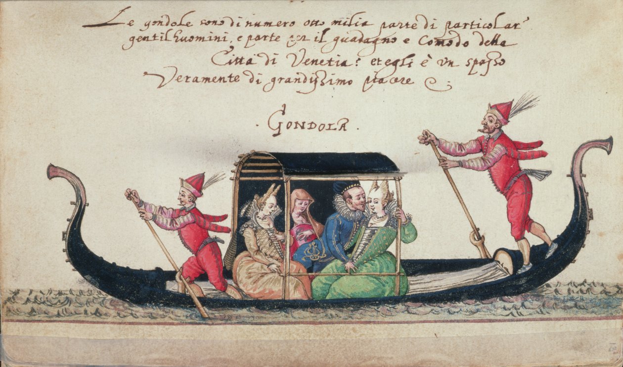 किपेल की &39;कॉस्ट्यूम बुक&39; से MS W.477 fol.13 सीन, c.1558 द्वारा निकेलॉस किपेल