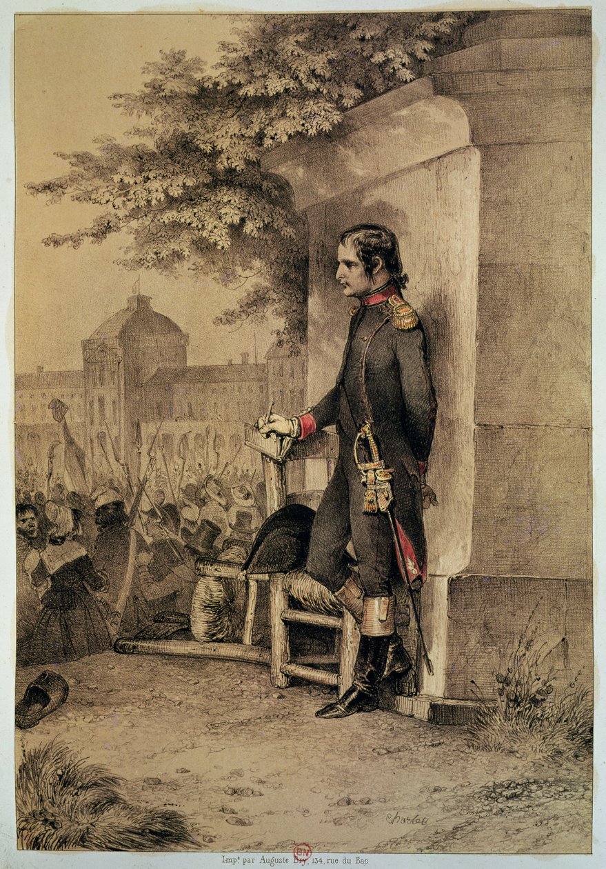 नेपोलियन I (1769-1821) 10 अगस्त 1792 को सीरीज़ ऑफ़ द टिलरीज में द्वारा अलेक्जेंड्रे गेब्रियल (बाद में) डीकैंप्स