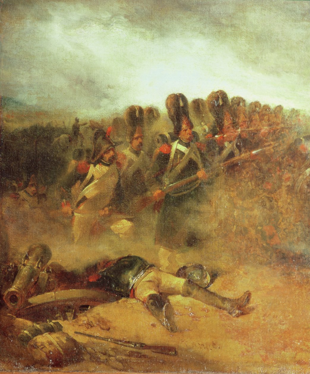 वाटरलू की लड़ाई, 18 जून 1815 द्वारा अलेक्जेंड्रे गेब्रियल (बाद में) डीकैंप्स