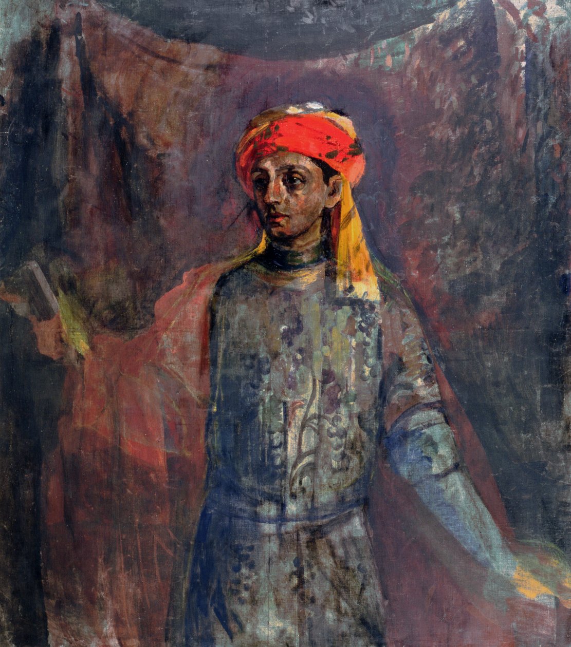 मिखाइल कुज़मिन का पोर्ट्रेट, 1911-12 द्वारा निकोले निकोलेविक सैपुनोव