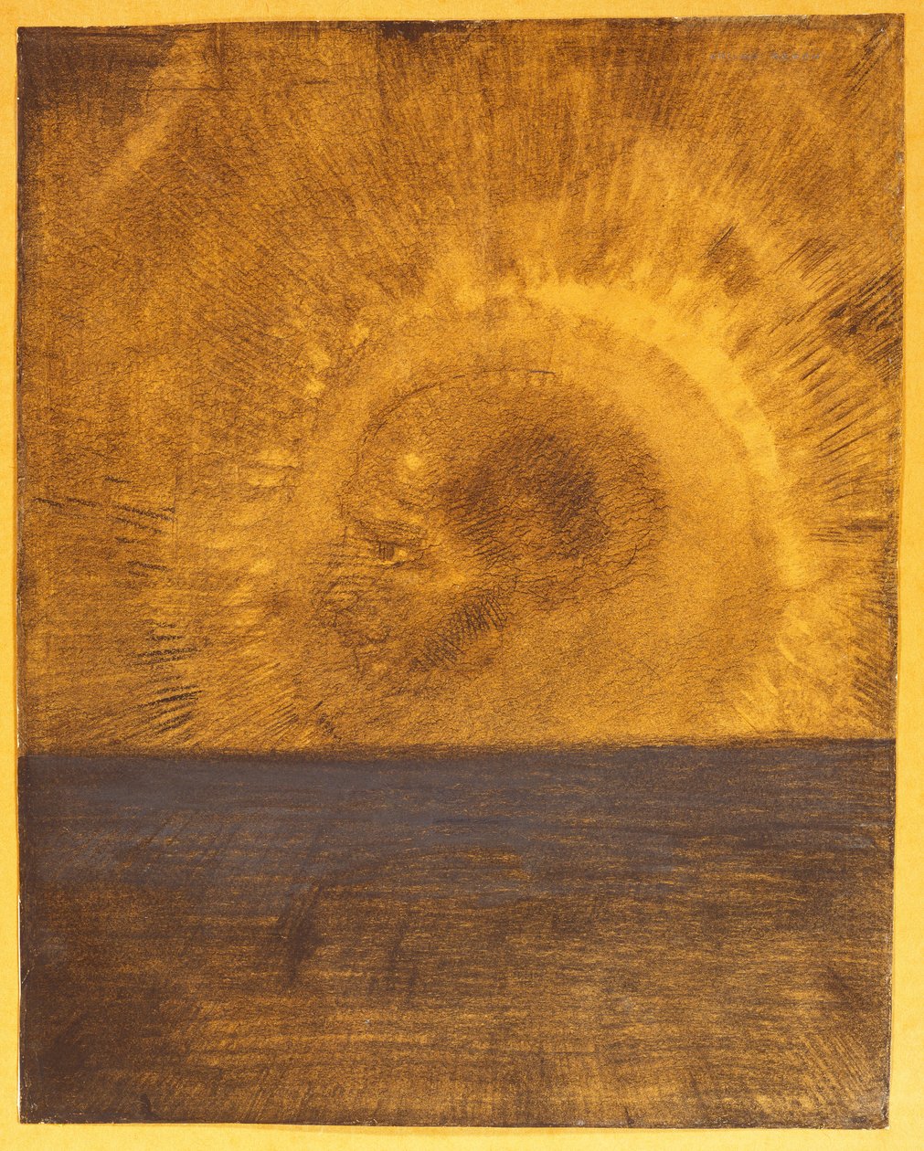 फ्लोटिंग हेड, c.1885 द्वारा ओडिलोन रेडन