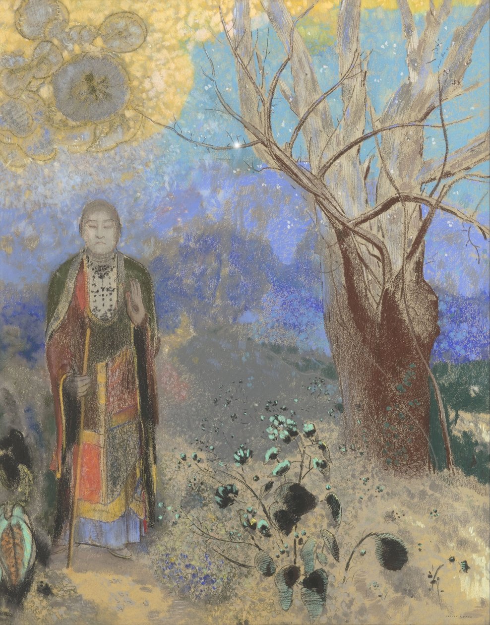 द बुद्धा, 1906-1907 द्वारा ओडिलोन रेडन