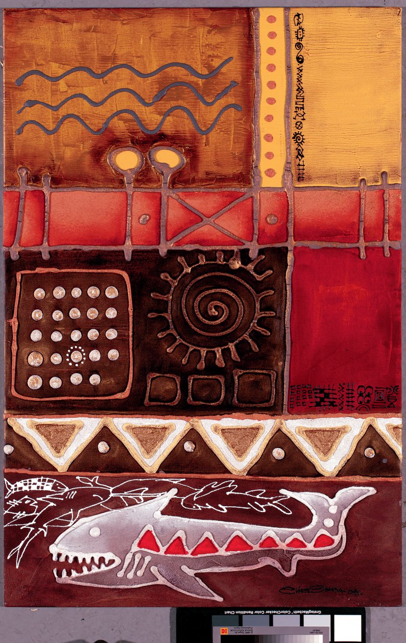 शीर्षकहीन, 2004 (कैनवास पर एक्रिलिक) द्वारा ओगलाफ़ा एबिटरी पेरिन