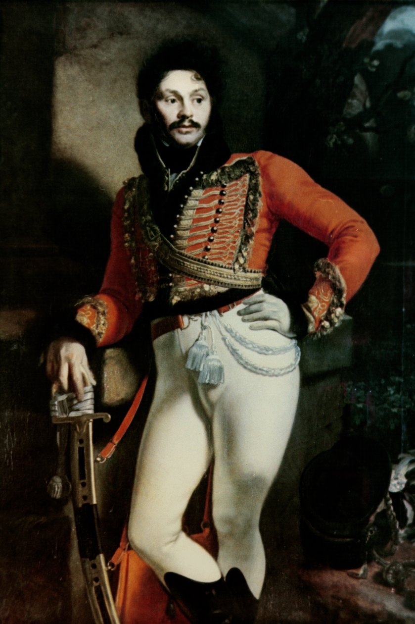 कर्नल Evgraf V. Davydov (1775-1823) 1809 का चित्र द्वारा ओरेस्ट एडमोविच किप्रेंस्की