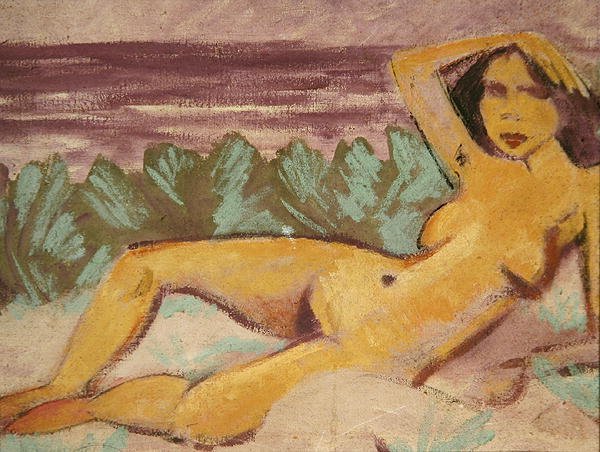 Reclining Nude, c.1914 (रेको के लिए 178118 देखें) द्वारा ओटो मुलर