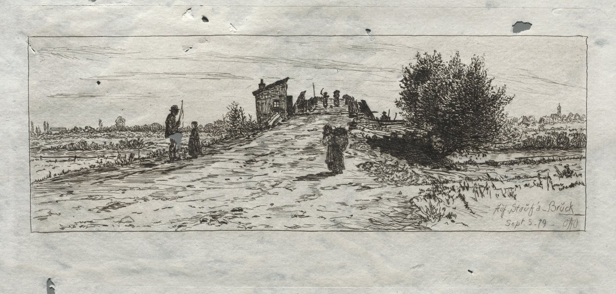 औफ स्टॉफ ए-ब्रुक, 1879। द्वारा ओटो एच. बाचेर