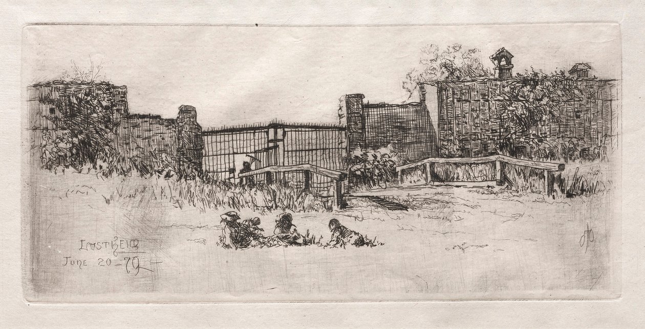 द गेट, लस्टहेम, 1879। द्वारा ओटो एच. बाचेर