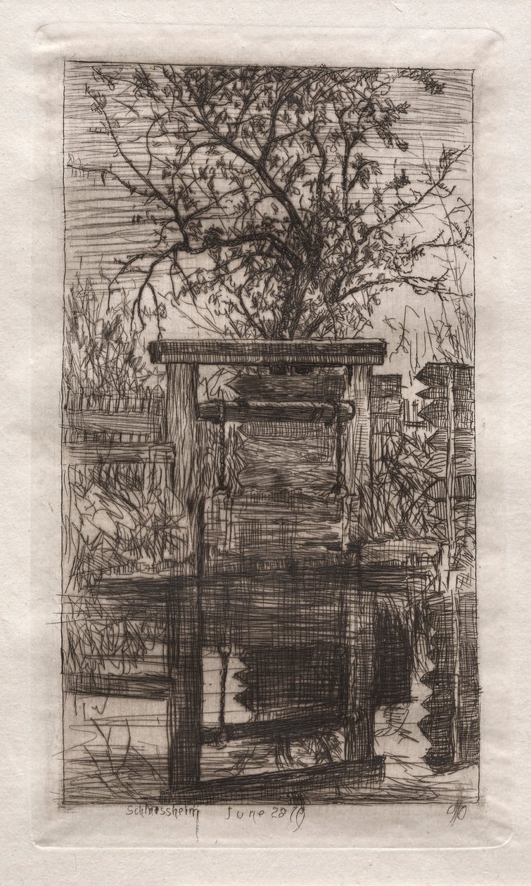 द लॉक, श्लेसेहेम, 1879। द्वारा ओटो एच. बाचेर