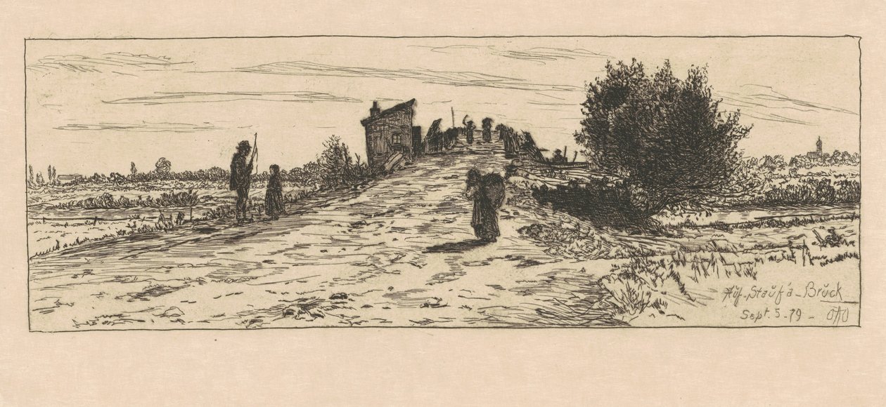 स्टॉफ़ा ब्रुक पर, 1879। द्वारा ओटो हेनरी बाकर