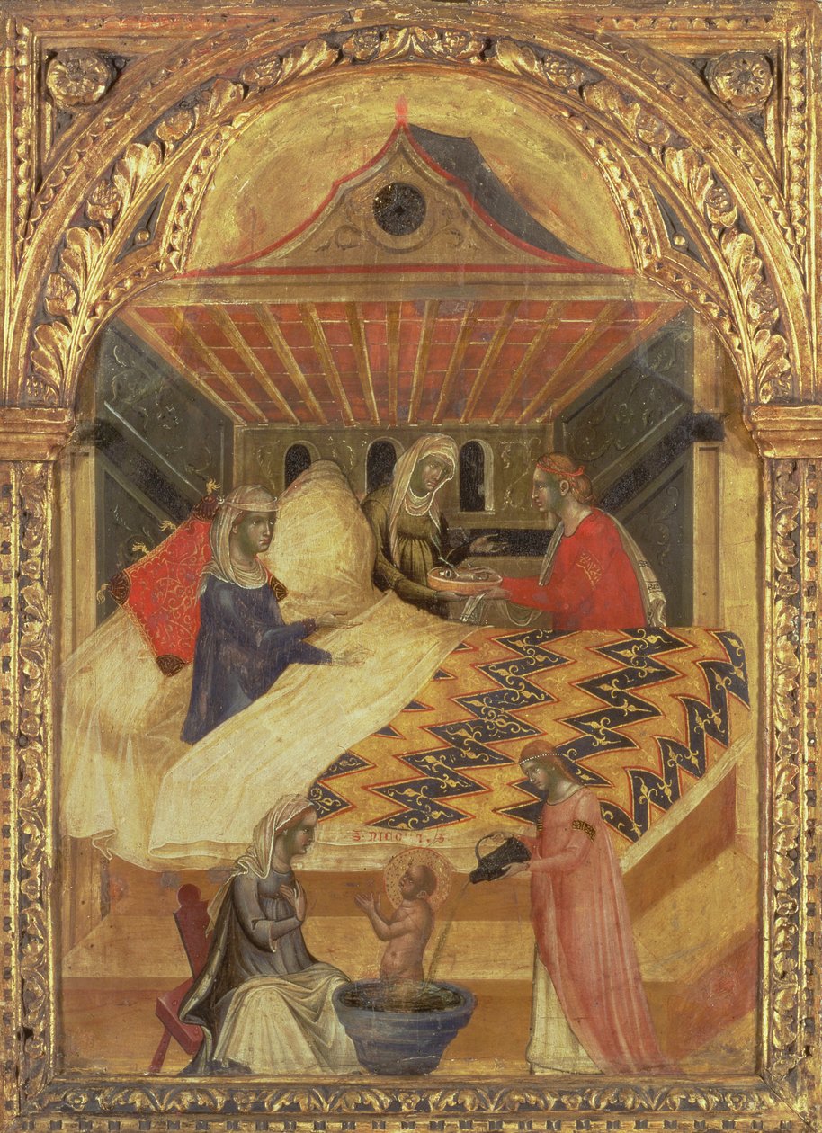 सेंट निकोलस का जन्म, c.1345 (पैनल पर तापमान) द्वारा पाओलो वेनेज़ियानो