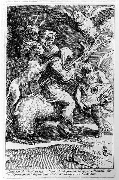 द विन्स सब्बाथ, बर्नार्ड पिकार्ट (1673-1733) 1732 द्वारा उकेरा गया द्वारा Parmigianino