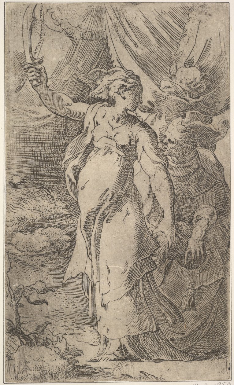 जूडिथ, 16 वीं शताब्दी की शुरुआत में। द्वारा Parmigianino