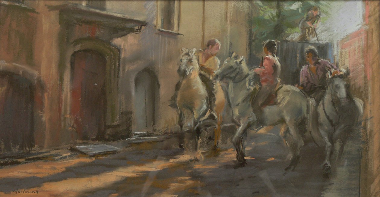 बैल रन के लिए तैयार हो रहा है, 2009 द्वारा पैट मैकलॉरिन