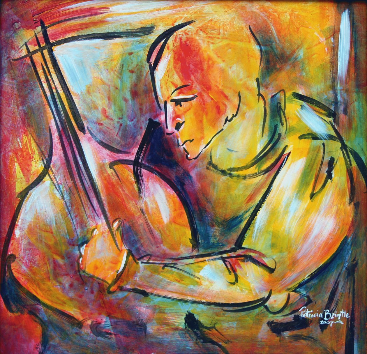 जूड, 2008 (मेसोनाइट पर एक्रिलिक) द्वारा पेट्रीसिया Brintle