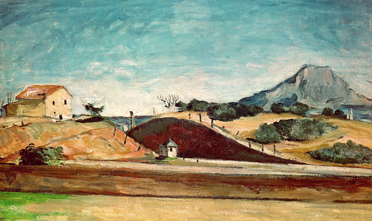 रेलवे कटिंग, c.1870 द्वारा पॉल सेज़ेन