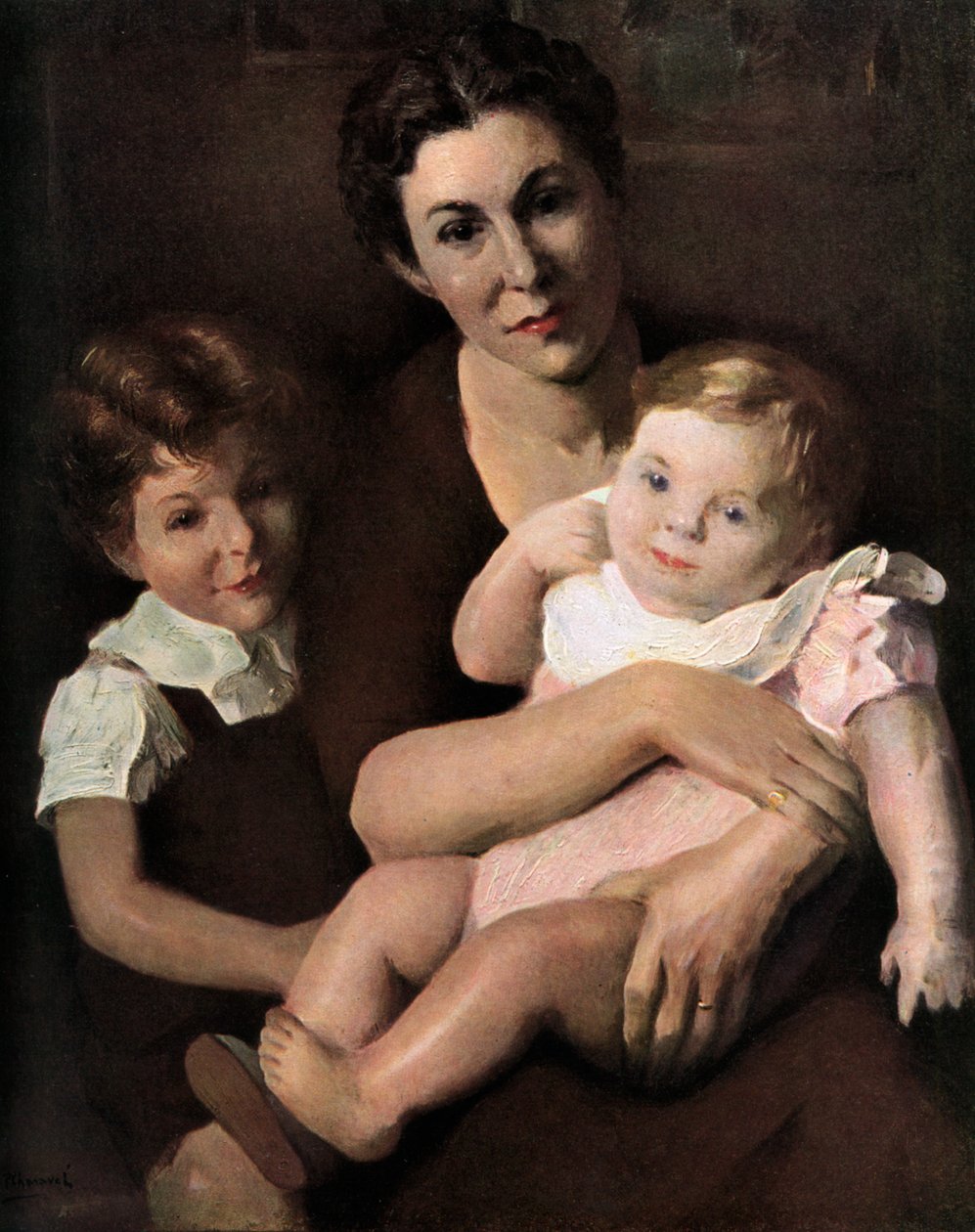 'मातृत्व', 1938। द्वारा पॉल चार्वेल