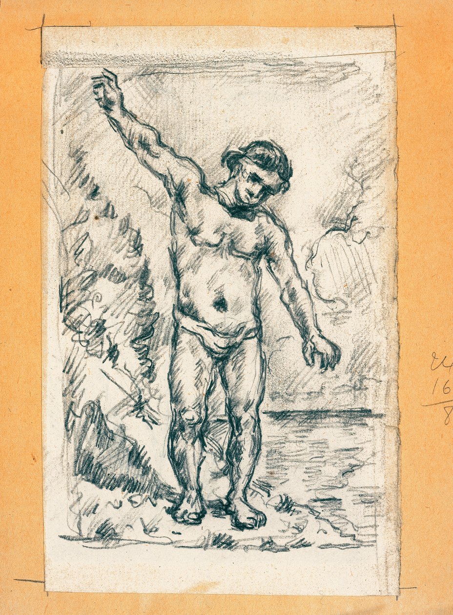 फैलाने वाले हथियारों के साथ, c.1874-77 द्वारा पॉल सेज़ेन