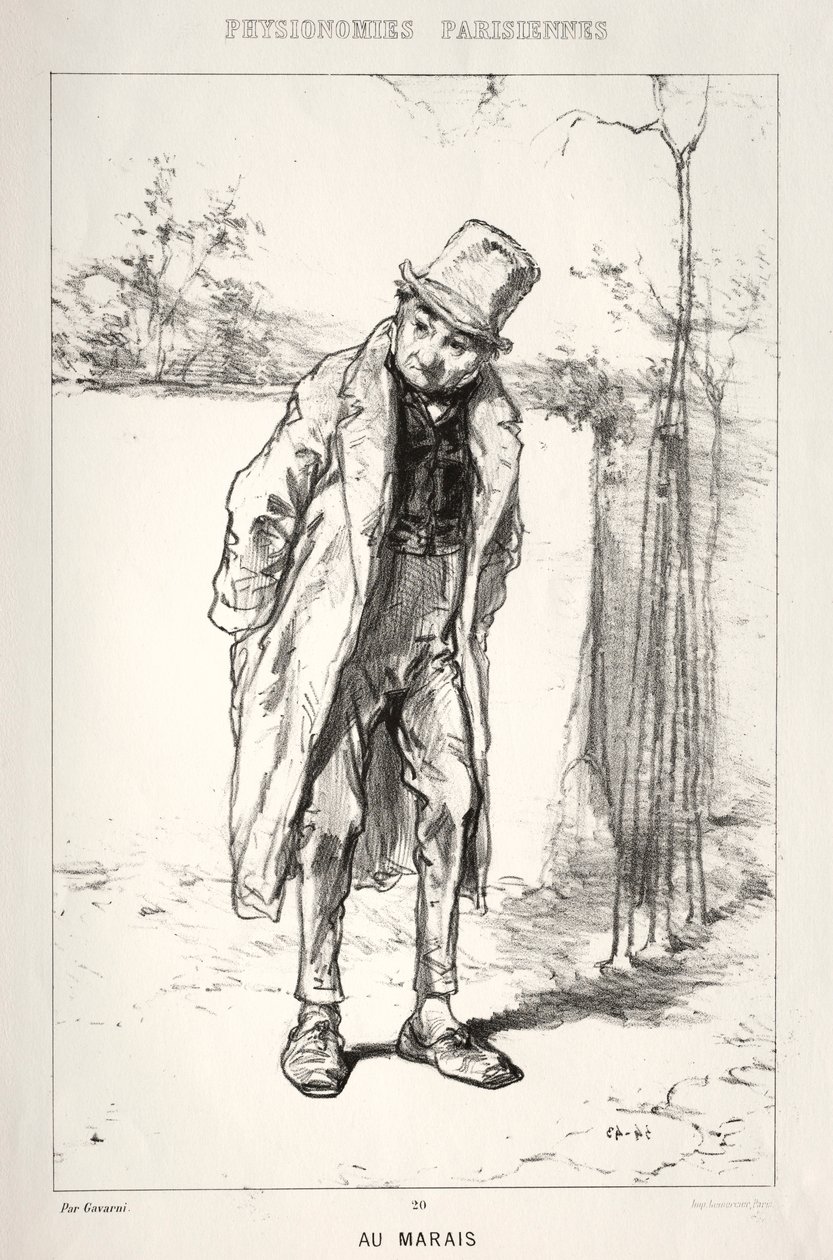 फिजियोमनीस पैरिसिएन: इन द मैराइस, 1869। द्वारा पॉल गवरानी