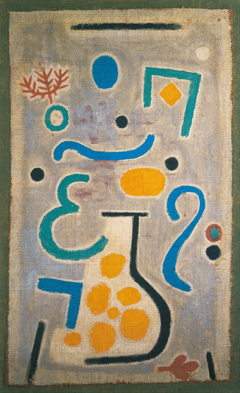 फूलदान, 1938। द्वारा पॉल क्ले
