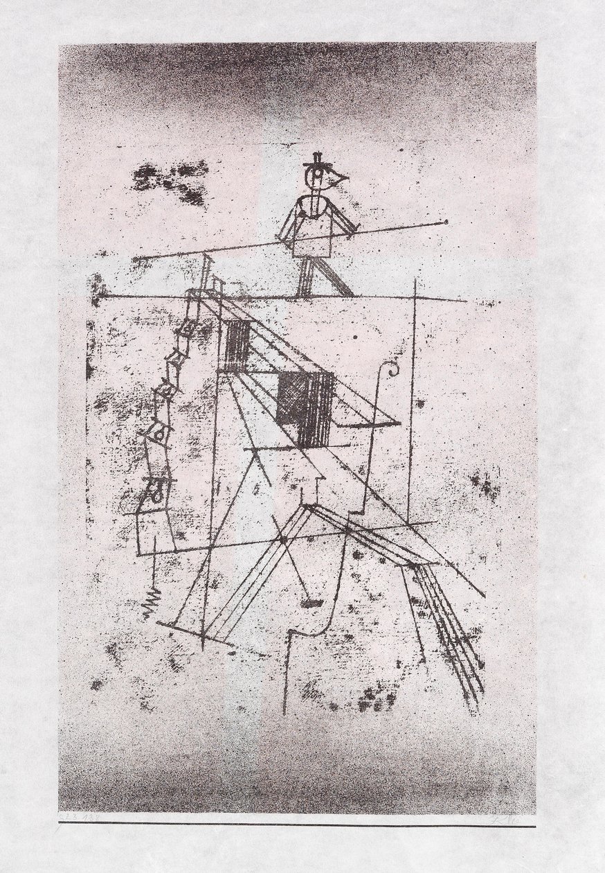 टाइट्रोप वॉकर, 1923। द्वारा पॉल क्ले