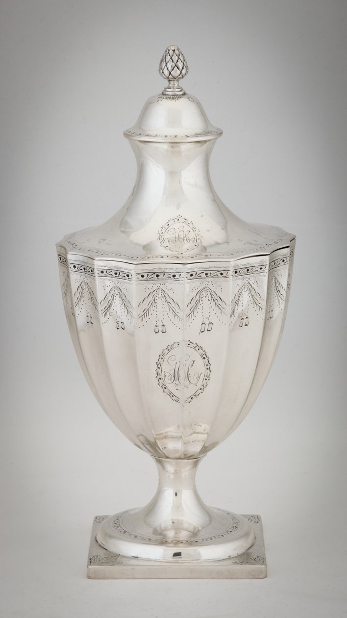 चीनी कलश, c.1795 (चांदी) द्वारा पॉल रेवरे