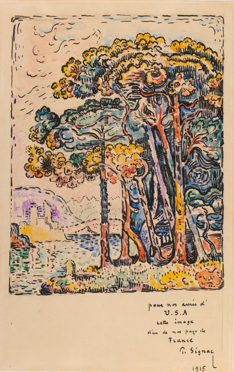लैंडस्केप, 1915। द्वारा पॉल साइनक