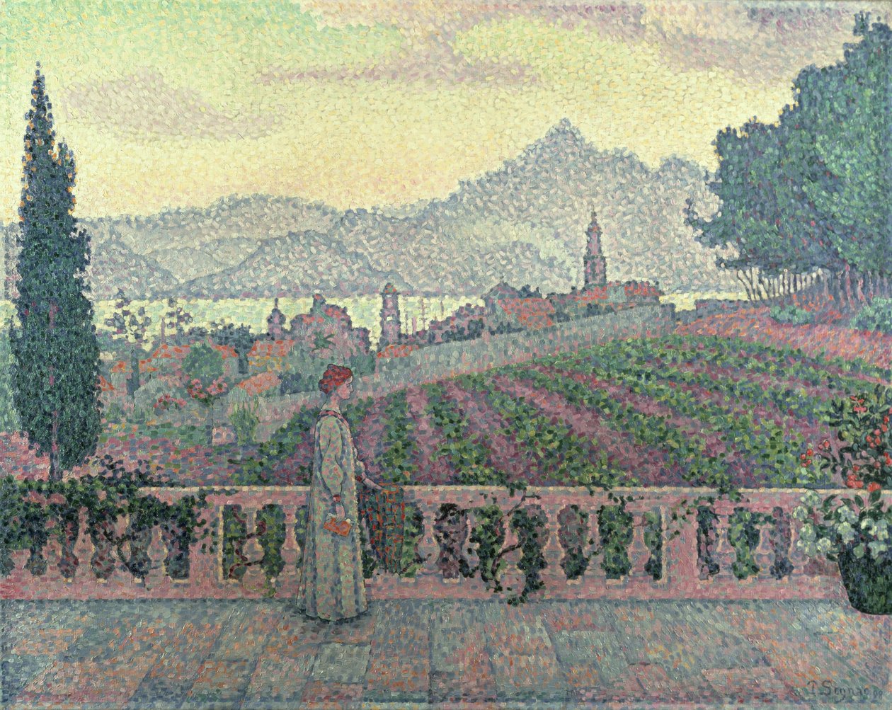 वूमन ऑन द टेरेस, 1898 द्वारा पॉल साइनक