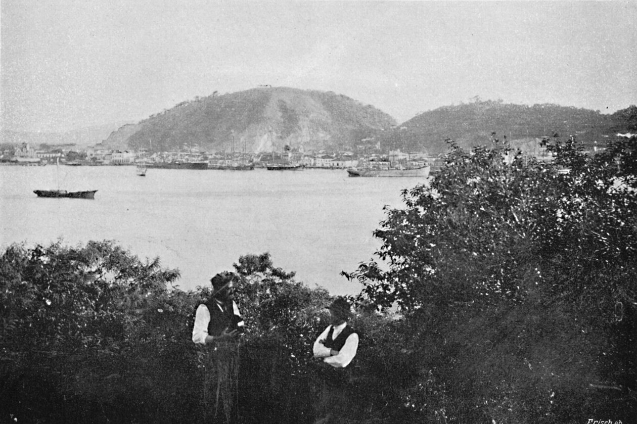पोर्ट ऑफ सैंटोस, 1895 द्वारा पाउलो कोवाल्स्की