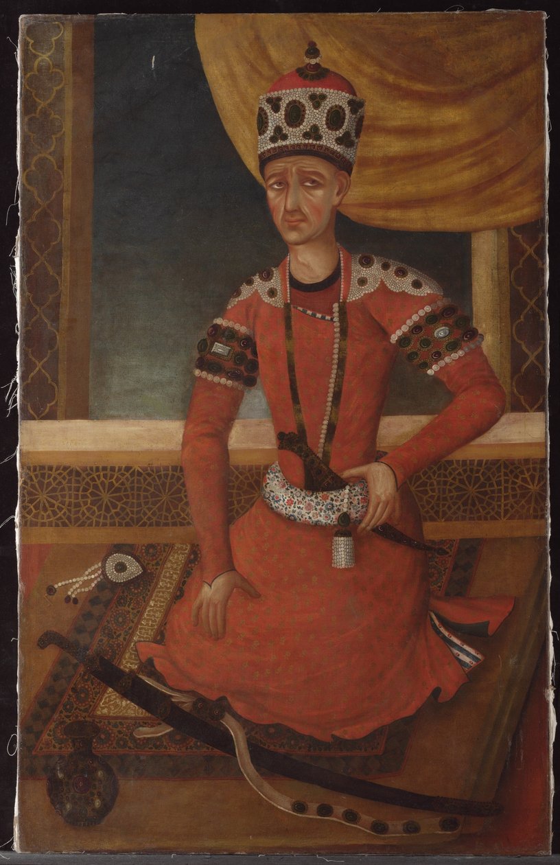 आगा मुहम्मद खान क़ाज़र, c.1820 द्वारा फारसी स्कूल