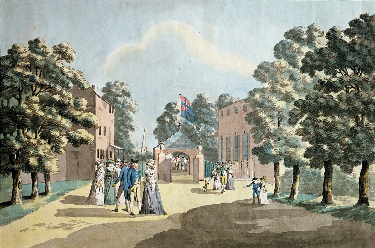 किंग जॉर्ज III और परिवार वेल स्पा, चेल्टनहैम, 1788 में द्वारा पीटर ला गुफा