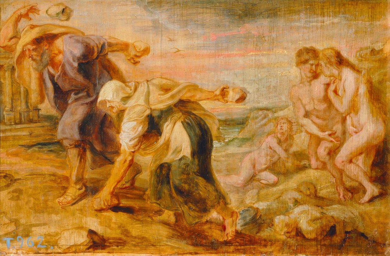 Deucalion और Pyrrha द्वारा पीटर पॉल रूबेन्स