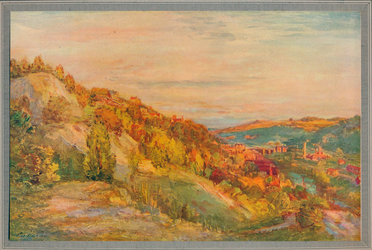लाल पुल, आयरनब्रिज, 1910, c1932 द्वारा फिलिप विल्सन स्टीयर