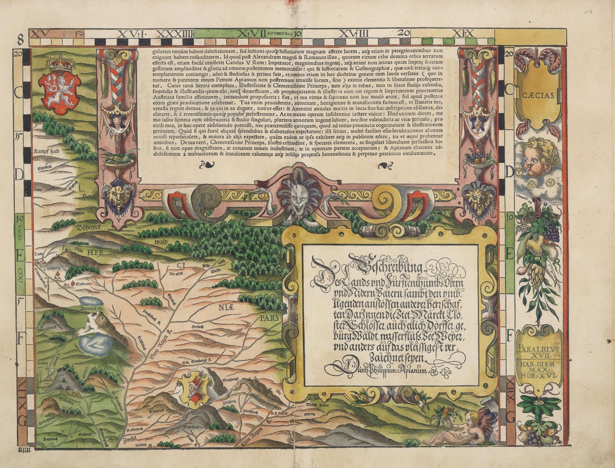 1568 (तालिका 8) से बवेरियन लैंड बोर्ड द्वारा फिलिप एपियन
