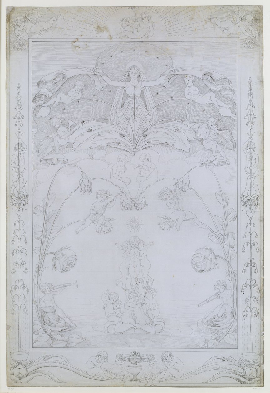 शाम, 1803 (कागज पर स्याही) द्वारा फिलिप ओटो रन