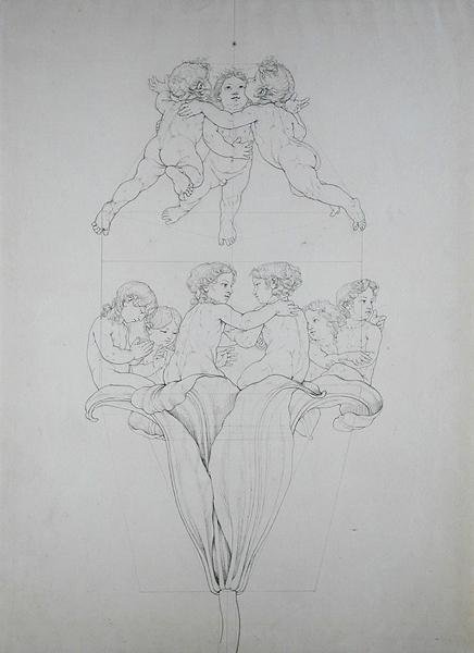 द लाइट लिली, द मॉर्निंग के लिए एक अध्ययन, 1809 (कागज पर स्याही) द्वारा फिलिप ओटो रन